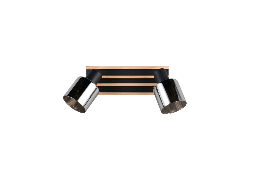 Faretto soffitto TRAVIA RL 2xE14 nero legno