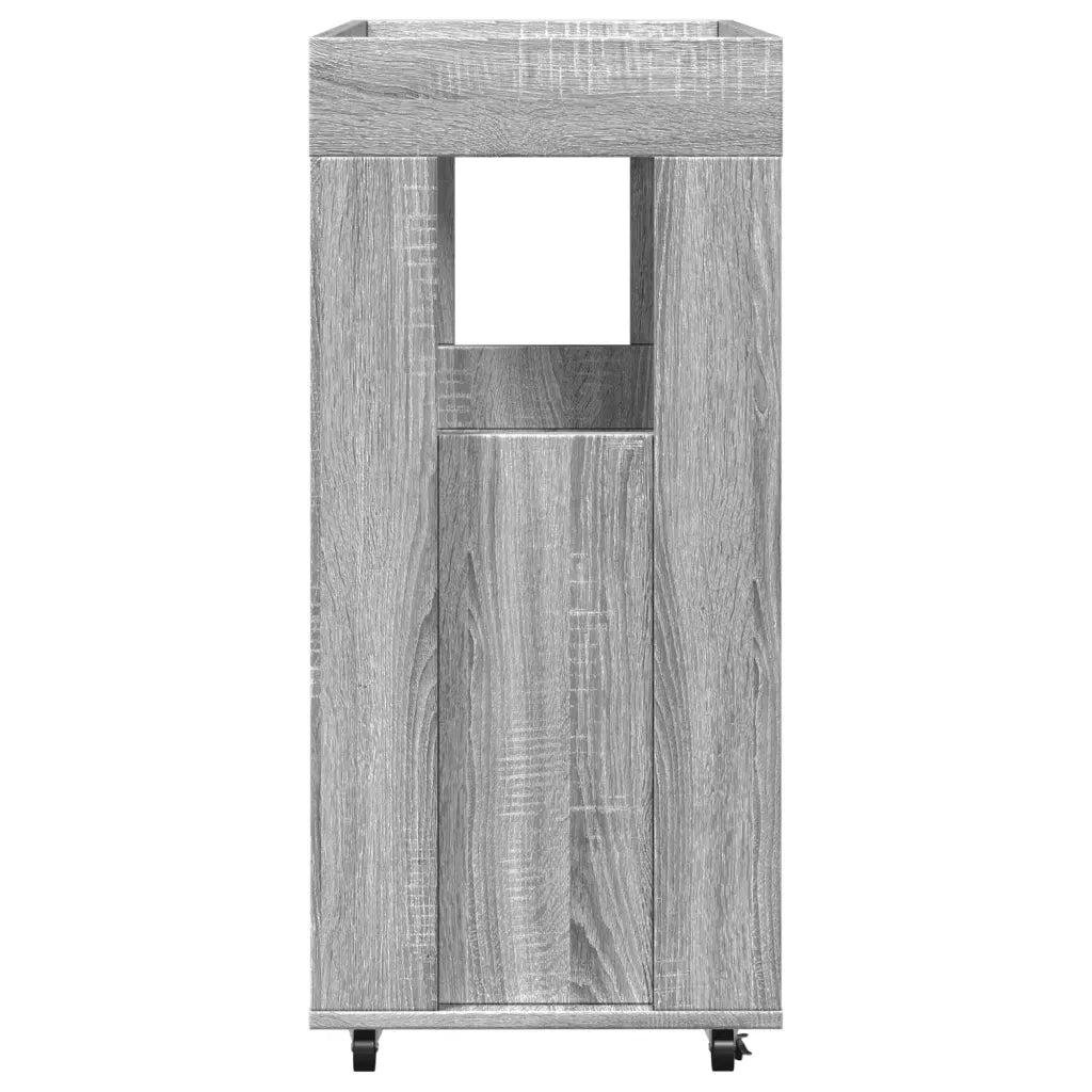 Carrello Bar Grigio Sonoma 60x39,5x89 cm in Legno Multistrato 848274