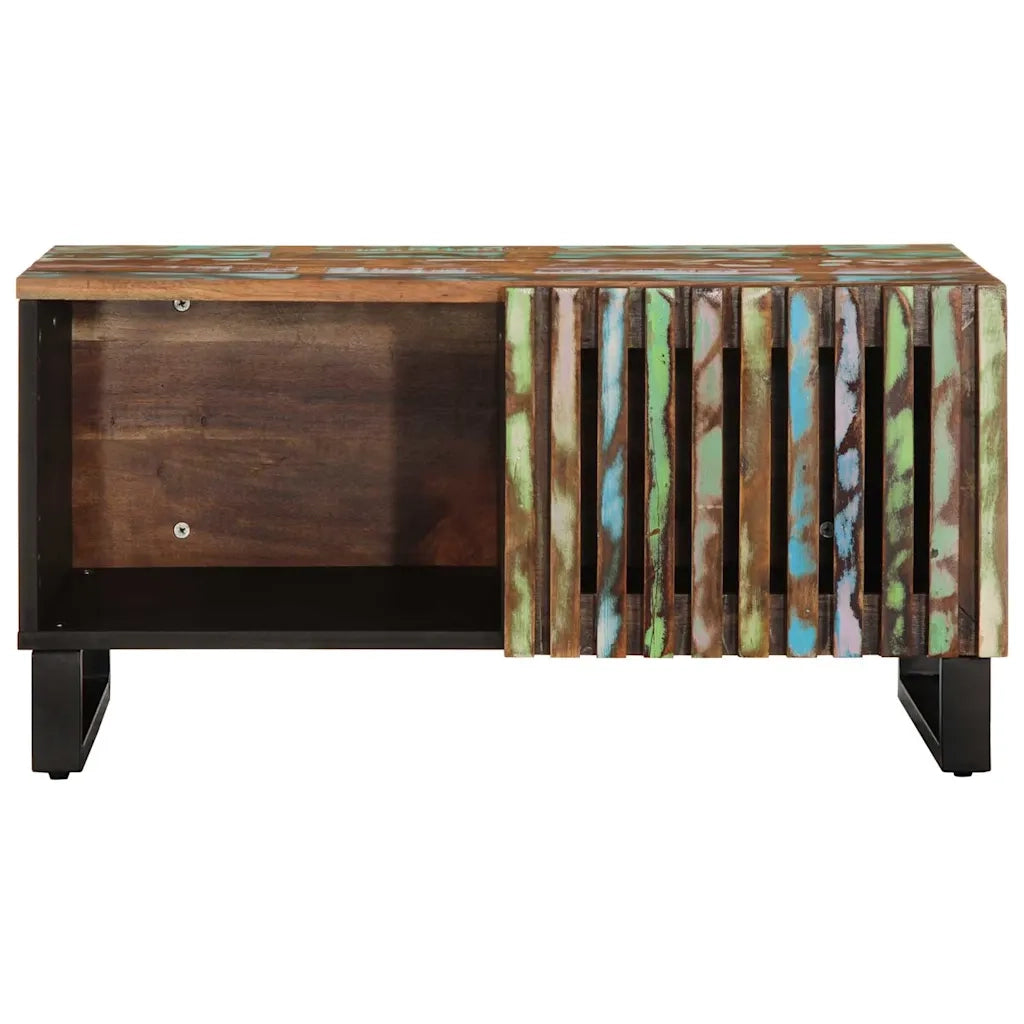 vidaXL Tavolino da Salotto 80x51x40 cm in Legno Massello di Acacia