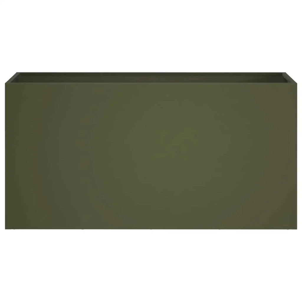 Vaso da giardino 2 pz Verde Oliva 100 x 30 x 50 cm 8005631
