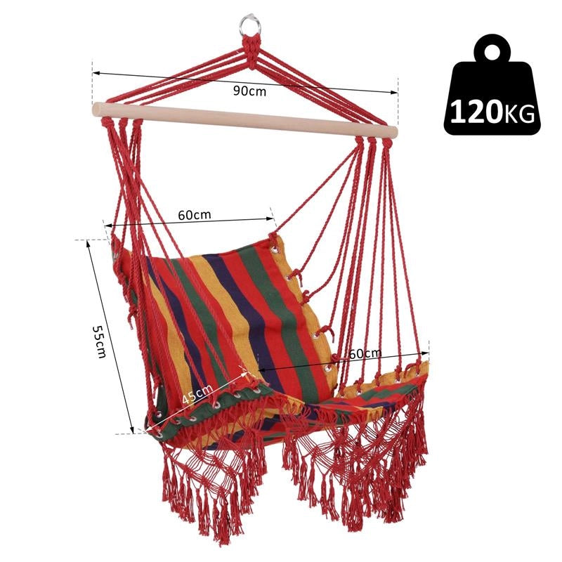 AMACA SEDIA SOSPESA IN POLIESTERE COLORATA 100 X 60 X 100 CM