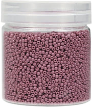 Racchette di vetro in rosabruno 12/0, 10000 pezzi, 110 gram al chilo in scatola, per la creazione di gioielli orecchini, bracciali, collane (rosabruno), raccordi in acciaio di 2 mm per la realizzazione di collane.