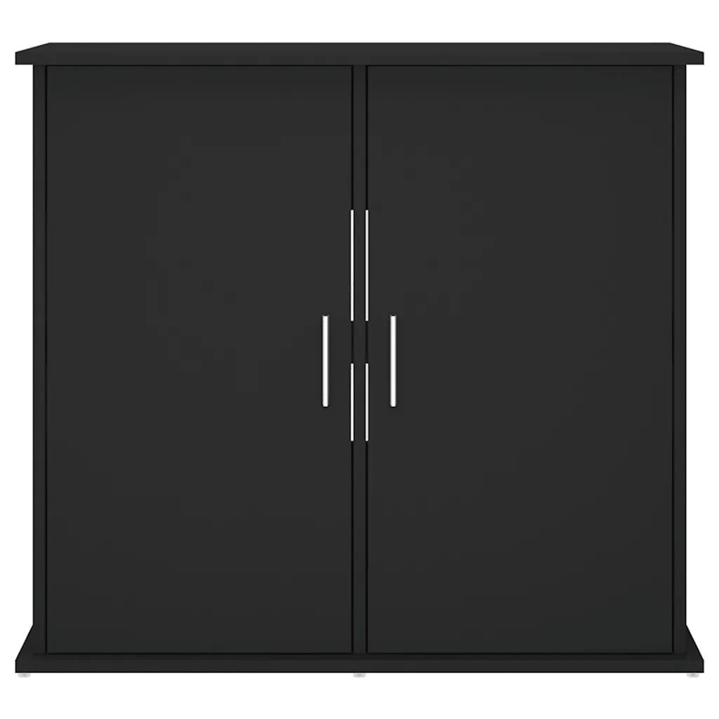 Supporto per Acquario 81x36x73 cm in Legno Multistrato Nero 833624