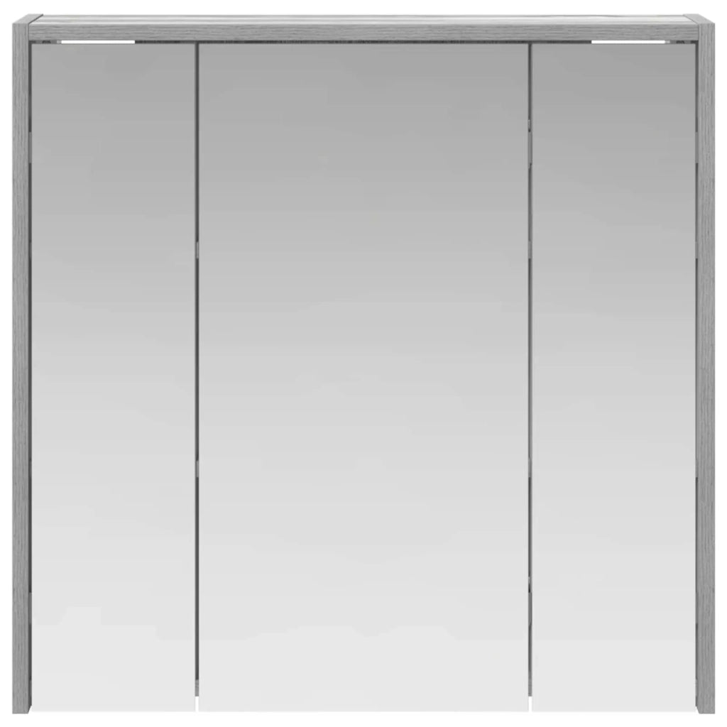 Mobiletto per specchio da bagno Grigio Sonoma 889156