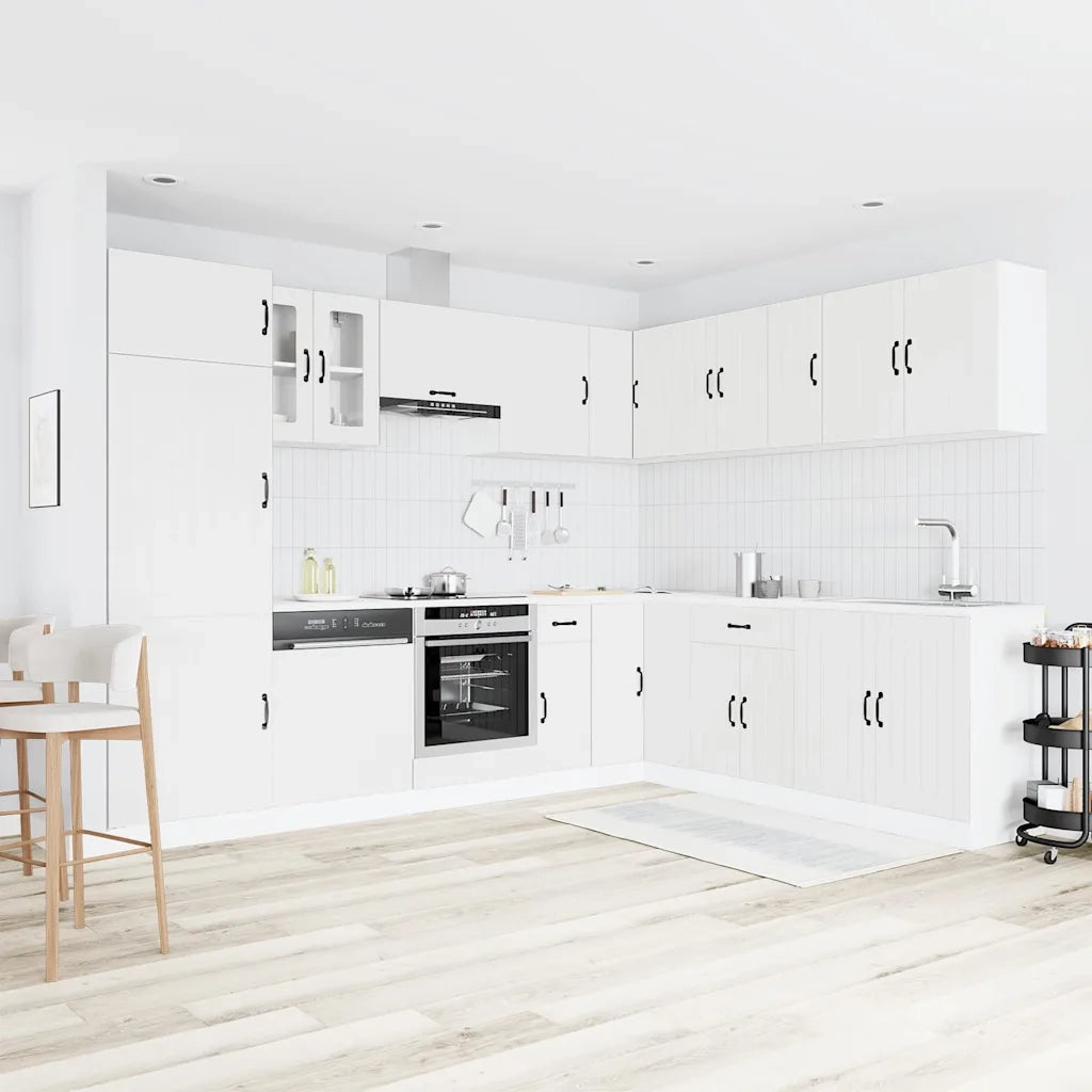 Set Mobili da Cucina 14 pz Lucca Bianchi Legno Multistrato 3314981