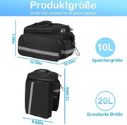 Fascia per bicicletta singola - Fascia per bicicletta singola impermeabile - Fascia per bicicletta posteriore - Porta bagagli - Accessori per bicicletta - Biciclette - Scuola - Lavoro - Spese