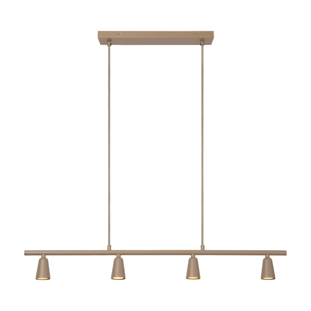 Lampada sospesa a barra TIANA 4xGU10 taupe Lucide