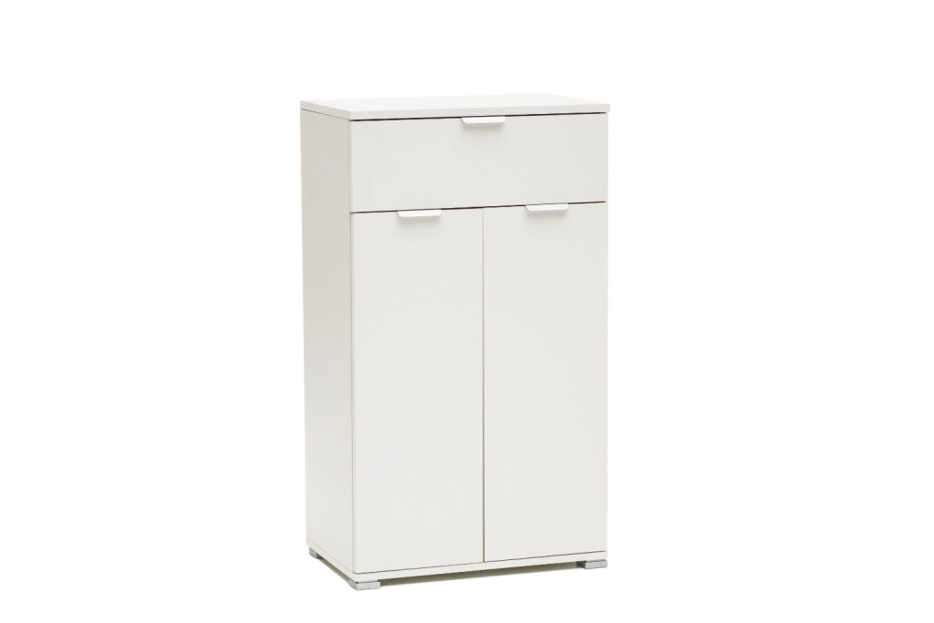 1306BIA Armadietto, Legno, Bianco, 38x60x105 cm