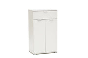 1306BIA Armadietto, Legno, Bianco, 38x60x105 cm
