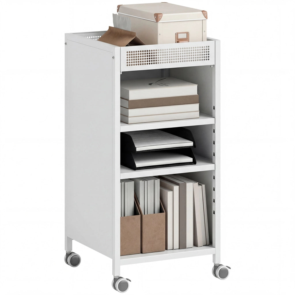 Libreria mobile con ripiani regolabili ¨C zephmum ¨C Bianco