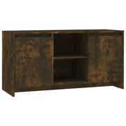 Mobile TV multimediale mensola TV credenza mobile TV sala da pranzo soggiorno camera da letto rovere affumicato 102 x 37,5 x 52,5 cm legno ingegnerizzato marrone 02_0027305