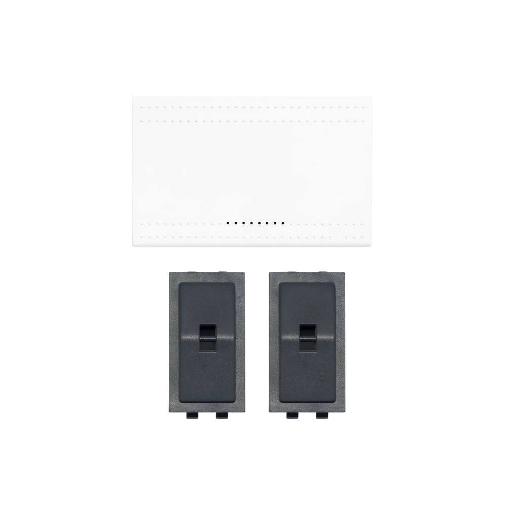 Copritasto bianco illuminabile 3 moduli per serie livinglight