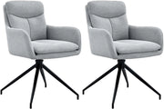 2er Set Esszimmerstuhl Somers Stoff