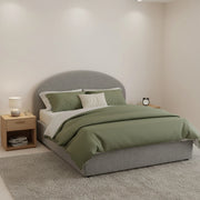 Acy, Letto Piazza e Mezza Materasso Incluso Made in Italy, Grigio