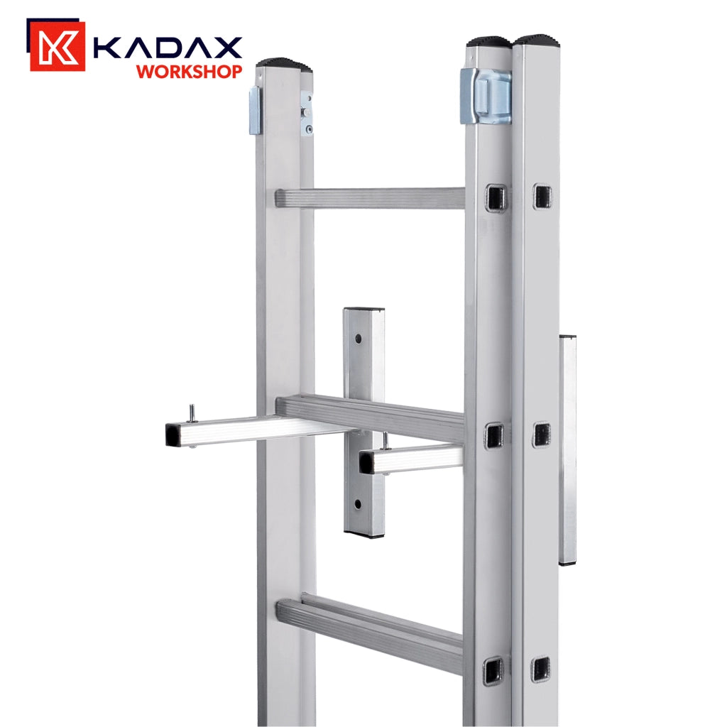 Supporto da parete KADAX per scala, gancio in alluminio, 2 pezzi, portata 80 kg