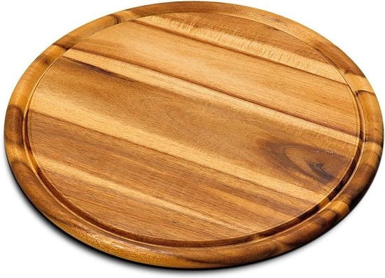 Bordi di legno di Acacia - Certificati FSC - multifunzionali - Ø 30 cm
