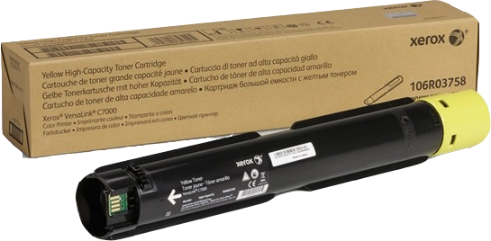 Xerox Cartuccia toner Giallo a Alta capacità da 10100 Pagine per Stampante a colori ® VersaLink® C7000 (106R03758)