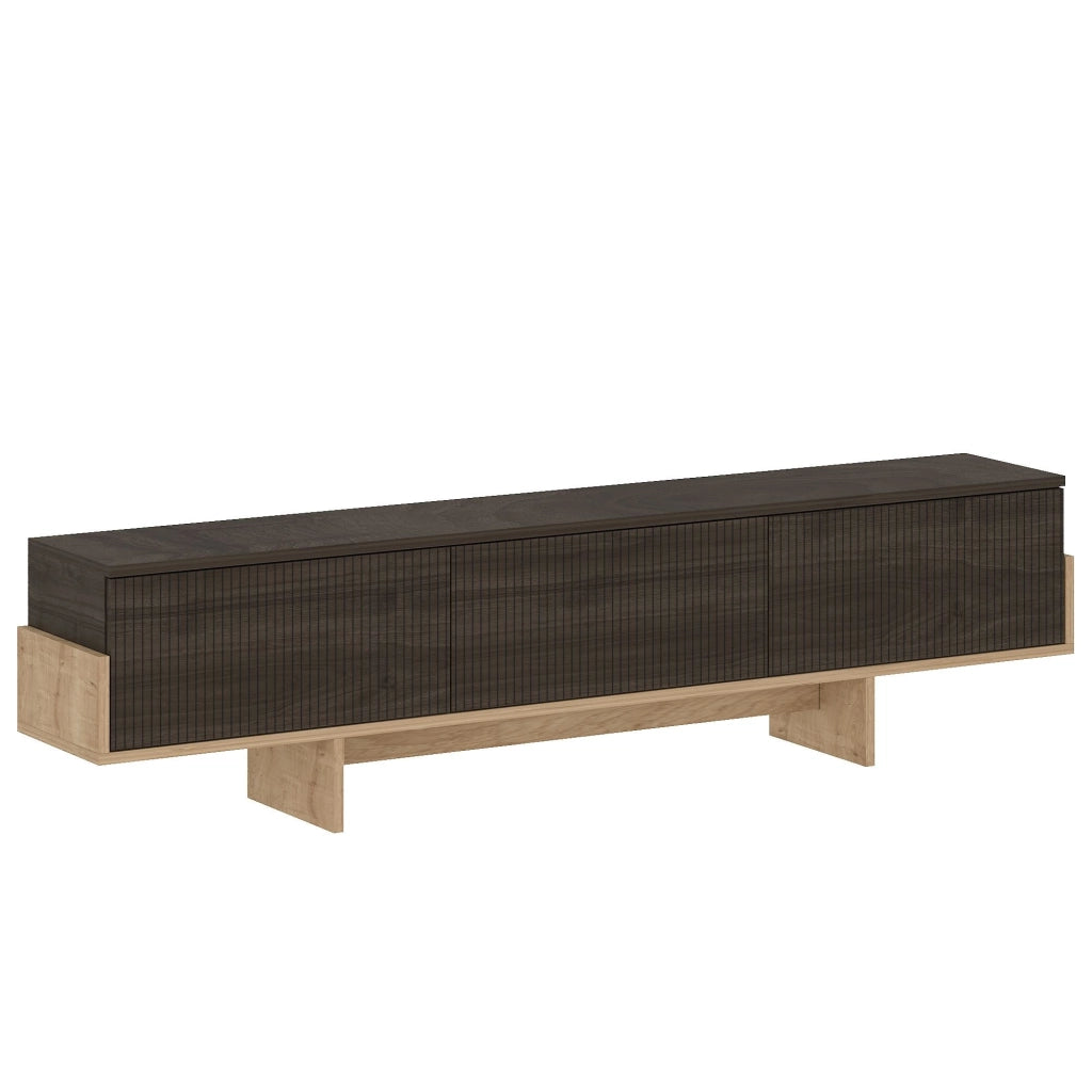 Porta TV in legno "Hege" - 180 x 30 x 44 cm - Marrone
