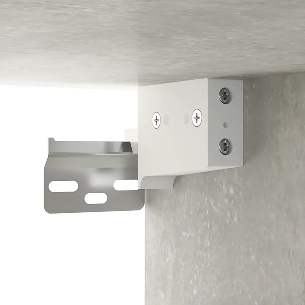 Comodino | Armadio da Notte | Mobiletto da notte a Muro Grigio Cemento 50x36x40 cm