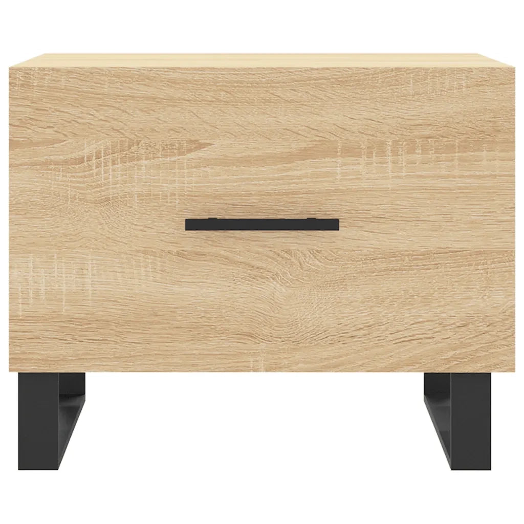 Tavolini Salotto 2pz Rovere Sonoma 50x50x40cm Legno Multistrato 829451