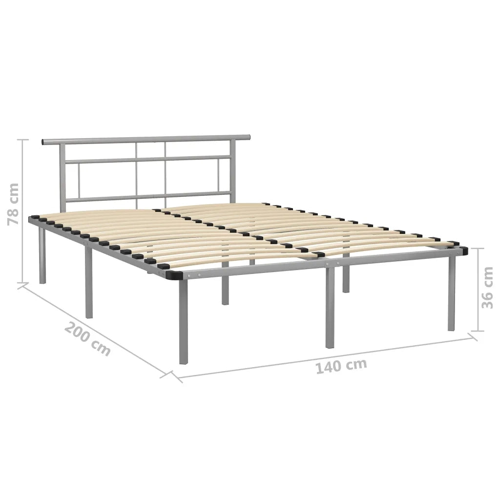 Giroletto Grigio in Metallo 140x200 cm 324831