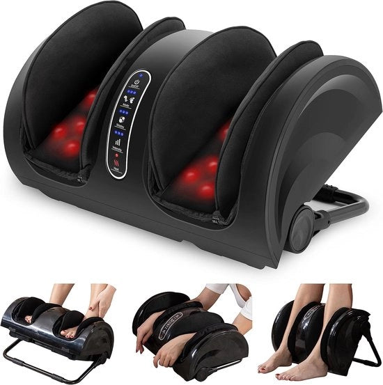 Apparecchio di massaggi a piedi elettrico con calore - Shiatsu e massaggio per rilassamento e alleviamento del dolore