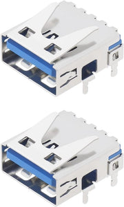 2 pezzi di connettore USB compatibili con PS5, porta di ricarica di sostituzione, accessori elettrici in metallo - Per Console di Gioco