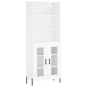 Buffet credenza cassettiera armadio mobile contenitore organizer cucina soggiorno salotto alto 69,5 x 34 x 180 cm legno ingegnerizzato bianco 02_0032737