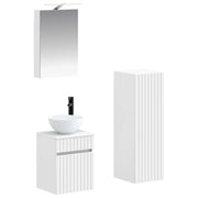 Set di mobili per il bagno 4 pcs Bianco 3407455
