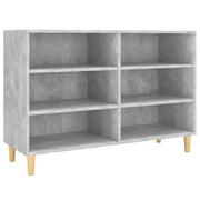 Credenza | Madia | Buffet da pranzo | Armadio da pranzo Grigio Cemento 103,5x35x70 cm in Legno Multistrato