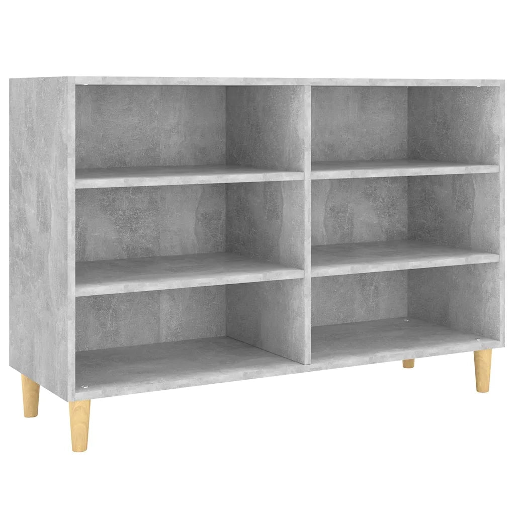 Credenza | Madia | Buffet da pranzo | Armadio da pranzo Grigio Cemento 103,5x35x70 cm in Legno Multistrato