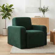 Divano Sedia-Poltrona Verde Scuro Velluto 739477