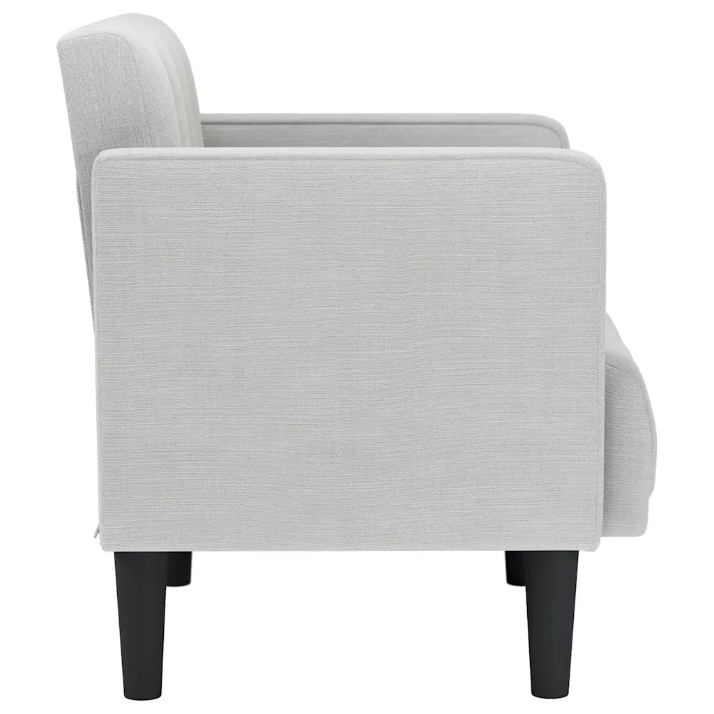 Divano Sedia con Braccioli Grigio Nuvola 53 cm in Tessuto 4100551