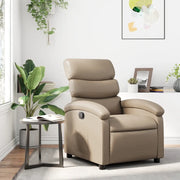 Divano Sedia-Poltrona Reclinabile Cappuccino in Similpelle 842567
