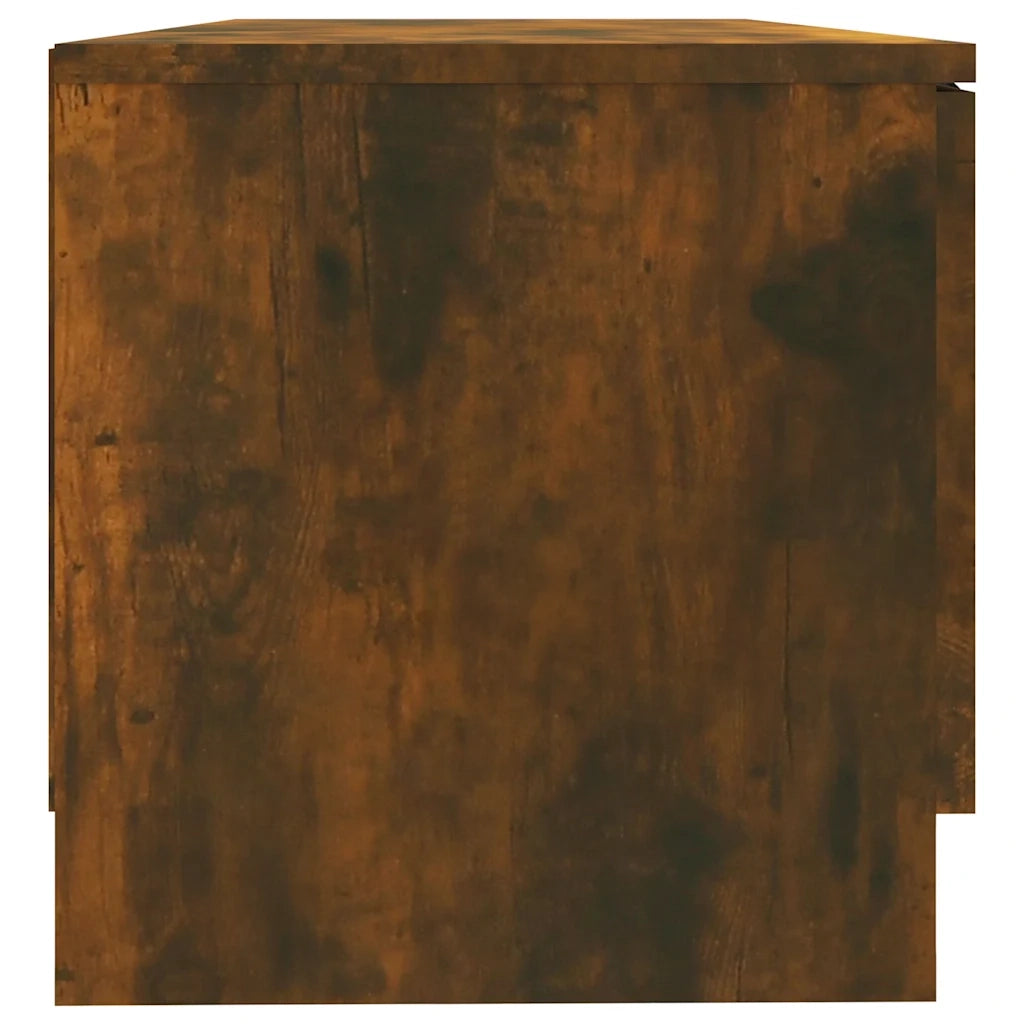 Mobili TV 2 pz Rovere Fumo 80x35x36,5 cm in Legno Multistrato 817118
