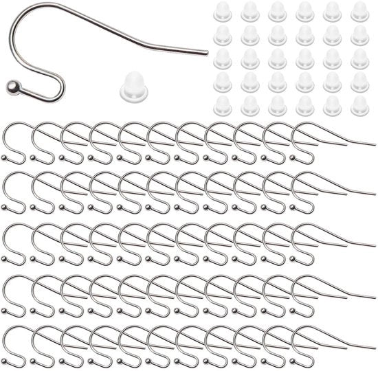 Orecchini a Pendente 400 Pezzi - 925 Argento Vermeilato - Pendini per Orecchini 5 x 4 mm - Ottone - Fai da Te Orecchini - Creazione di Gioielli
