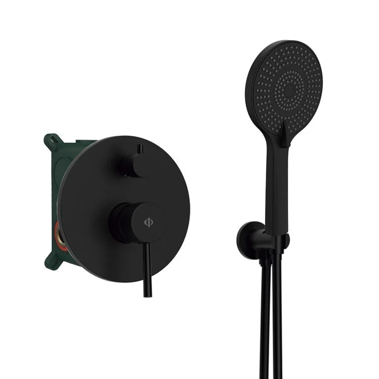 Kit esterno per doccia da incasso Sirio Nero DUCHA.ES