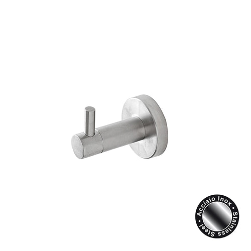 Appendino da parete bagno in acciaio inox satinato Linea City Feridras