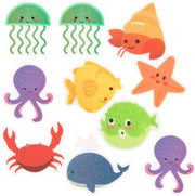 Decalcomanie antislip per doccia 10 pezzi, per bambini, decalcomanie per pavimento bagno e doccia, adesive antislip per bagno.