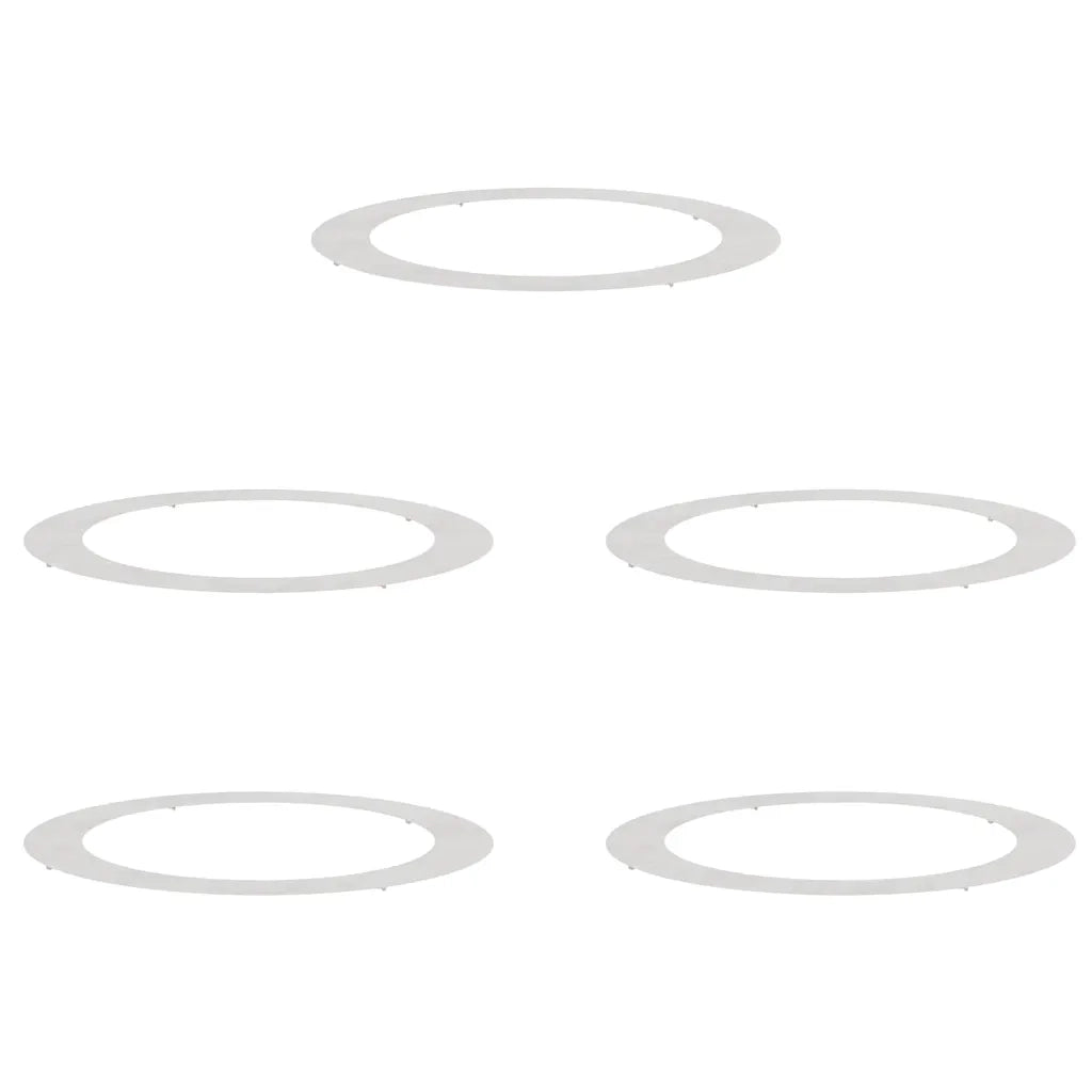 adatto per Anelli d'Albero Piatto 5 pz Argento ?90 / 120 cm CFW2790277