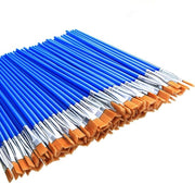 Set di pennelli per pittura da 100 pezzi - pennelli da spolvero - testa piatta - per scuola/ufficio/casa - adatto per vernici - ideale per uso creativo - pennelli da spolvero