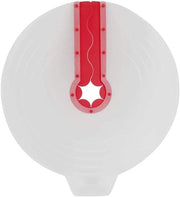 Spatbescherming universale in silicone per coperchi di contenitore - Prevenzione schizzi - Rosso