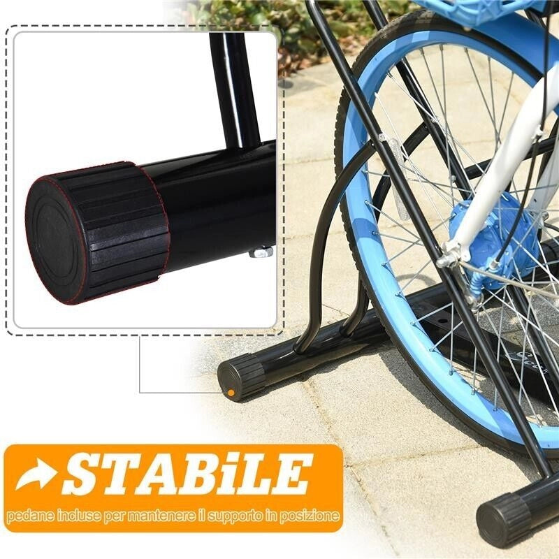 PORTABICICLETTE PARCHEGGIO BICI PER INTERNO ED ESTERNO 60 X 54 X 57 CM