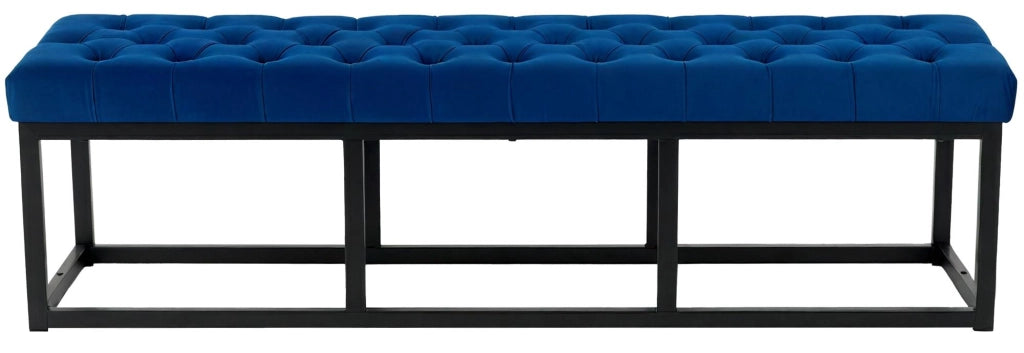 Panca Polson Velluto Nero 150 cm 3