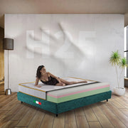 Materasso memory Francese 150X200 Cm, Materasso molto alto a zone H25 cm, Materasso ortopedico a 3 STRATI | Materasso anallergico prodotto in Italia - MOD. EQUILIBRIUM H25