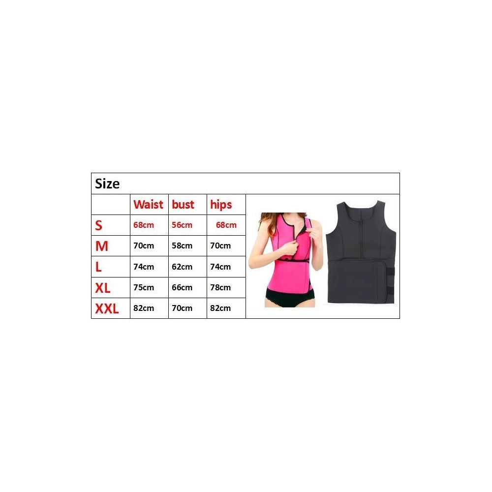 Trade Shop - Canotta Snellente Cami Hot Shapers Fascia Instant Training Maglia Dimagrante -    S