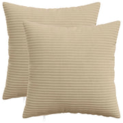 Federa 2 pcs HEERLEN Tortora 40 x 40 cm corduroy 908476