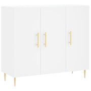 Credenza-Buffet-Armadio da cucina Bianca 90x34x80 cm in Legno Multistrato 120945