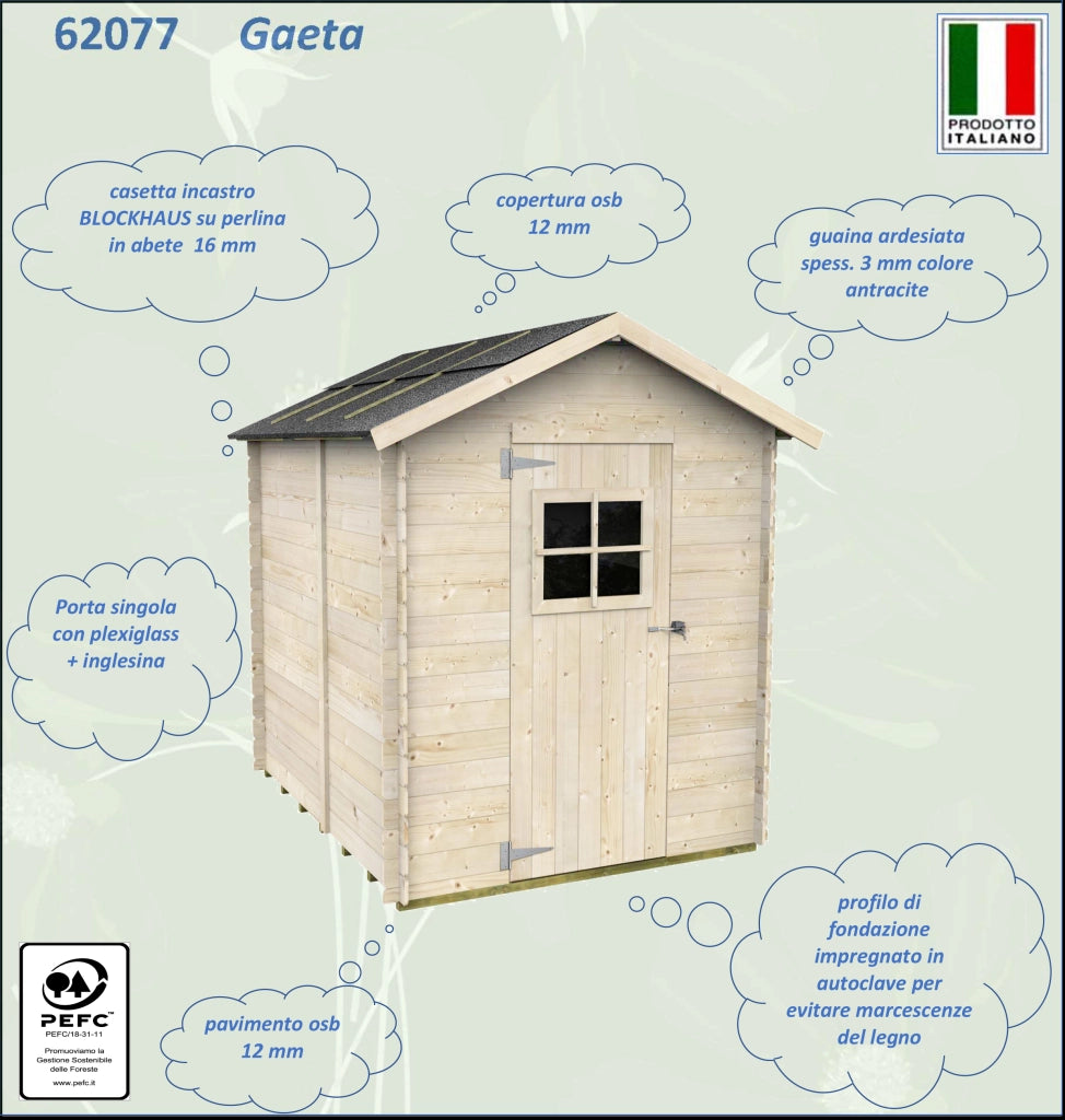 Casetta Bh16 Gaeta 178X218 Cm Psf+ Ingl. Pefc
