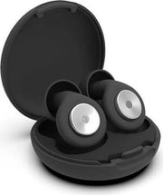 Orecchini con riduzione del rumore di 45 dB, adatti per concerti, russare, sparare, guidare in moto e altre occasioni. Riciclabili, neri e protettivi per l'udito.